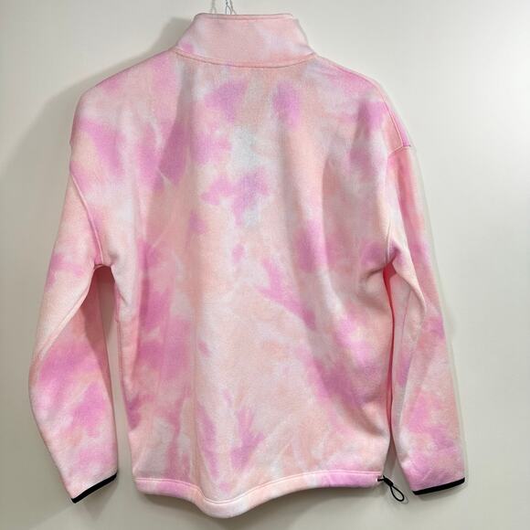 PINK Victoria's Secret Tie Dye Quarter Zip Pullover Knit Sweater Small NWT - Picture 2 of 14